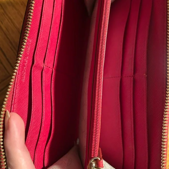 New Michael Kors Cherry Red Satchel - Picture 11 of 15